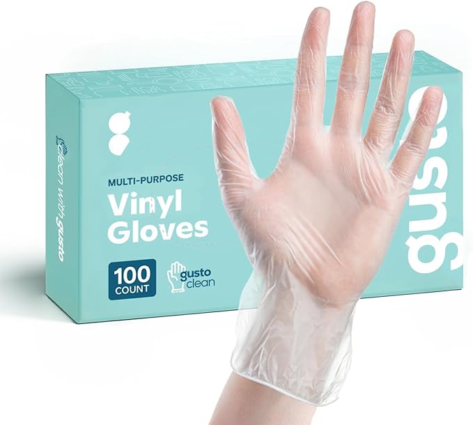 GUSTO Disposable Vinyl Gloves